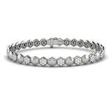 Diamond Cluster Honeycomb Bracelet