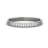 Diamond Vlora Star Hinged Bangle