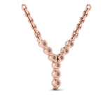 Diamond  Alphabet Pendant Necklace, Y