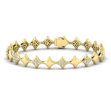 14 KT Yellow Gold Diamond Bracelet