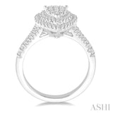 Pear Shape Lovebright Diamond Engagement Ring